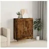 Image de Buffet, Armoire Latérale, Meuble de Rangement, Organisateur de Salon Salle de Séjour Intérieur, Moderne, Chêne Fumé Bois d'Ingénierie