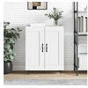Image de Buffet Blanc brillant 69,5x34x90 cm Bois d ingénierie