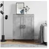 Image de Buffet, Armoire Latérale, Meuble de Rangement, Organisateur de Salon Salle de Séjour Intérieur, Moderne, Gris Béton Bois d'Ingénierie