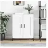 Image de Buffet, Armoire Latérale, Meuble de Rangement, Organisateur de Salon Salle de Séjour Intérieur, Moderne, Blanc Bois d'Ingénierie
