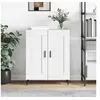 Image de Buffet, Armoire Latérale, Meuble de Rangement, Organisateur de Salon Salle de Séjour Intérieur, Moderne, Blanc Bois d'Ingénierie