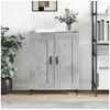 Image de Buffet gris béton 69,5x34x90 cm bois d'ingénierie830216