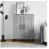 Image de Buffet, Armoire Latérale, Meuble de Rangement, Organisateur de Salon Salle de Séjour Intérieur, Moderne, Sonoma Gris Bois d'Ingénierie 830226