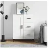Image de Buffet blanc 69,5x34x90 cm bois d'ingénierie830260
