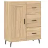 Image de Buffet chêne sonoma 69,5x34x90 cm bois d'ingénierie