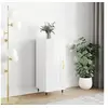 Image de Buffet Blanc brillant 34,5x34x90 cm Bois d'ingénierie830422
