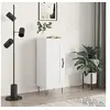 Image de Buffet Blanc brillant 34,5x34x90 cm Bois d'ingénierie830438