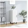 Image de Buffet Blanc brillant 34,5x34x90 cm Bois d'ingénierie830470