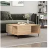 Image de Table basse chêne sonoma 80x80x36,5 cm bois d ingénierie