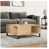 Image de Table basse chêne sonoma 80x80x36,5 cm bois d'ingénierie