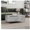 Image de Table basse Gris béton 90x50x36,5 cm Bois d ingénierie