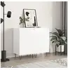 Image de Buffets 2 pcs blanc brillant 40x35x70 cm bois d ingénierie