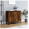 Image de Buffets 2 pcs chêne fumé 40x35x70 cm bois d ingénierie