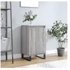 Image de Buffet, Armoire Latérale avec Porte et 2 Compartiments, Meuble de Rangement avec Pieds Salle de Séjour, Moderne, Sonoma Gris Bois d'Ingénierie 831080