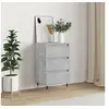 Image de Buffet gris béton 40x35x70 cm bois d ingénierie
