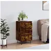 Image de Buffet chêne fumé 40x35x70 cm bois d ingénierie