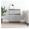 Image de Buffet, Armoire avec Pieds, Meuble de Rangement, Organisateur de Salon Salle de Séjour Maison Intérieur, Sonoma Gris Bois d'Ingénierie 831122
