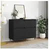 Image de Buffets 2 pcs noir 40x35x70 cm bois d'ingénierie831135