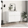 Image de Buffets 2 pcs blanc brillant 40x35x70 cm bois d'ingénierie831153