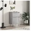 Image de Buffet, Armoire Latérale avec Pieds, Meuble de Rangement, Organisateur de Salon Salle de Séjour Intérieur, Sonoma Gris Bois d'Ingénierie
