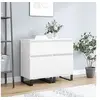 Image de Buffets 2 pcs blanc 40x35x70 cm bois d'ingénierie831165