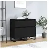 Image de Buffets 2 pcs noir 40x35x70 cm bois d'ingénierie831167