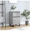 Image de Buffet, Armoire Latérale avec Pieds, Meuble de Rangement, Organisateur de Salon Salle de Séjour Intérieur, Gris Béton Bois d'Ingénierie