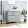 Image de Buffets 2 pcs gris béton 40x35x70 cm bois d'ingénierie831173