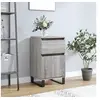 Image de Buffet, Armoire Latérale avec Pieds, Meuble de Rangement, Organisateur de Salon Salle de Séjour Intérieur, Sonoma Gris Bois d'Ingénierie
