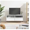 Image de Meuble TV blanc brillant 100x34,5x44,5 cm bois d'ingénierie831230