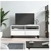 Image de Meuble TV blanc 100x34,5x44,5 cm bois d ingénierie