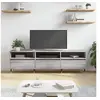 Image de Meuble TV sonoma gris 150x30x44,5 cm bois d'ingénierie831266