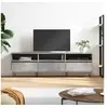 Image de Meuble TV gris béton 150x30x44,5 cm bois d ingénierie