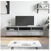 Image de Meuble TV gris béton 150x30x44,5 cm bois d'ingénierie831296