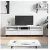Image de Meuble TV blanc brillant 150x30x44,5 cm bois d'ingénierie831302