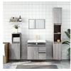 Image de Armoire de bain sonoma gris 30x30x190 cm bois d'ingénierie831530