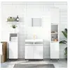 Image de Armoire de bain blanc brillant 58x33x60 cm bois d'ingénierie831574