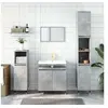 Image de Armoire de bain gris béton 58x33x60 cm bois d ingénierie
