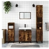 Image de Armoire de bain chêne fumé 58x33x60 cm bois d'ingénierie831593