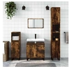Image de Armoire de bain chêne fumé 65x33x60 cm bois d ingénierie