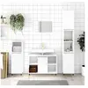 Image de Armoire de salle de bain blanc 80x33x60 cm bois d ingénierie