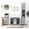 Image de Armoire salle de bain gris béton 80x33x60cm bois d ingénierie