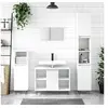 Image de Armoire de salle de bain blanc 80x33x60 cm bois d'ingénierie831628