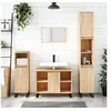 Image de Armoire salle de bain chêne sonoma 80x33x60cm bois d'ingénierie831631