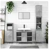 Image de Armoire salle de bain gris béton 80x33x60cm bois d ingénierie