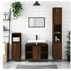 Image de Armoire salle de bain chêne marron 80x33x60cm bois d'ingénierie831635
