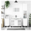 Image de Armoire de salle de bain blanc brillant 80x33x60 cm831638