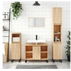 Image de Armoire salle de bain chêne sonoma 80x33x60cm bois d'ingénierie831639