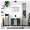 Image de Armoire salle de bain sonoma gris 80x33x60 cm bois d ingénierie
