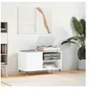 Image de Armoire à disques blanc 85x38x48 cm bois d ingénierie